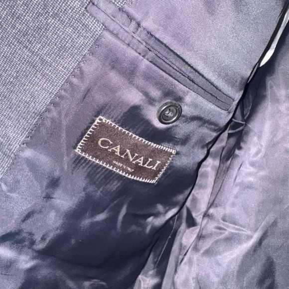 Canali Blazer Mens 54 Tweed Sport Coat Wool Cashmere Italy Harry Rosen Jacket - Picture 10 of 16